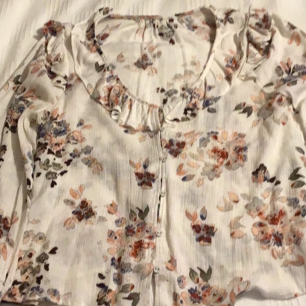 American Rag , ruffle blouse